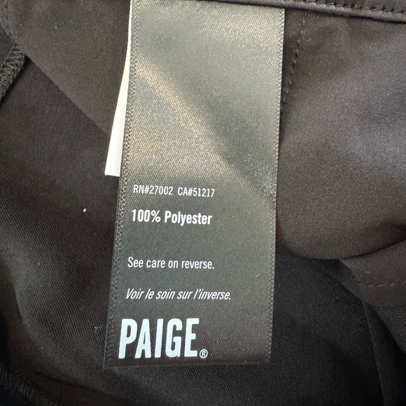 PAIGE Satin cargo pants Black Size 10 Dress Up Holiday Party - Picture 8 of 12